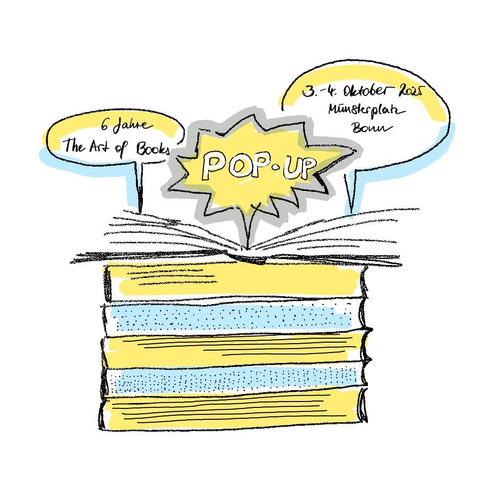 Pop-Up bookstore am 3 & 4. Oktober 2025 auf dem Bonner Münsterplatz